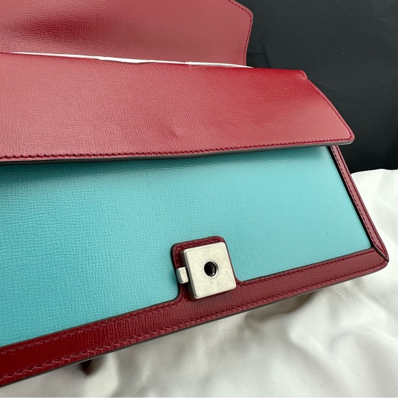 Gucci Small Dionysus Shoulder Bag in Ivory and Blue with Red Trim NEW W DUSTBAG - Picture 14 of 14